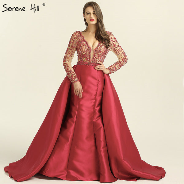 Mermaid Satin Evening Dresses  Evening Gowns LA6312